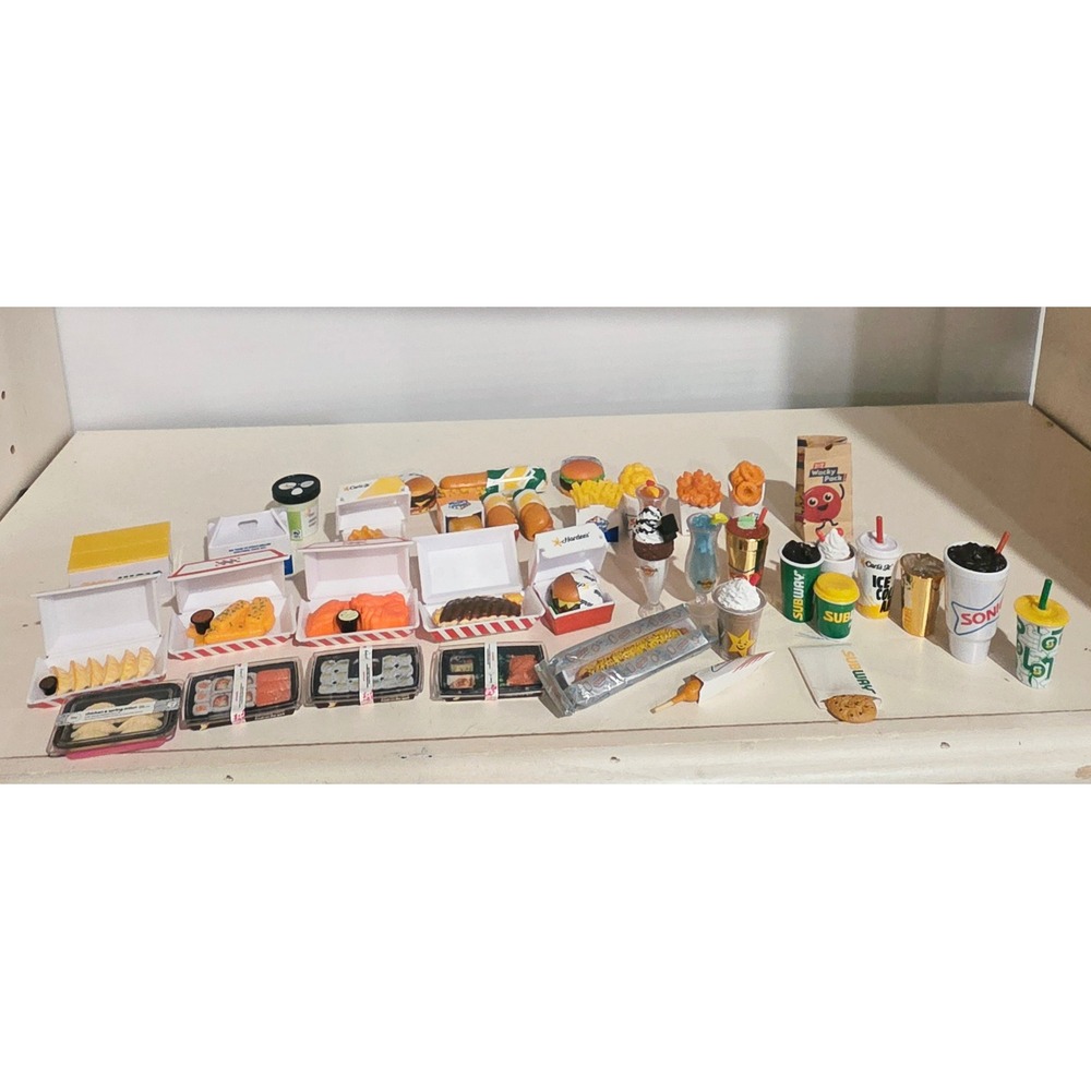 Zuru 5 Surprise Foodie Mini Brands Lot Subway Sonic Hardees Fast Food Toy 39pc
